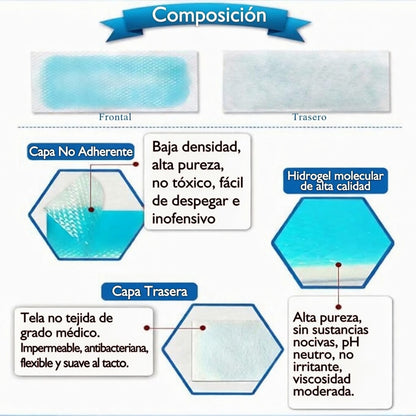Pack 6 parche antifiebre para niños